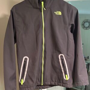 The North Face Kids Jacket with Neon Green Zipper